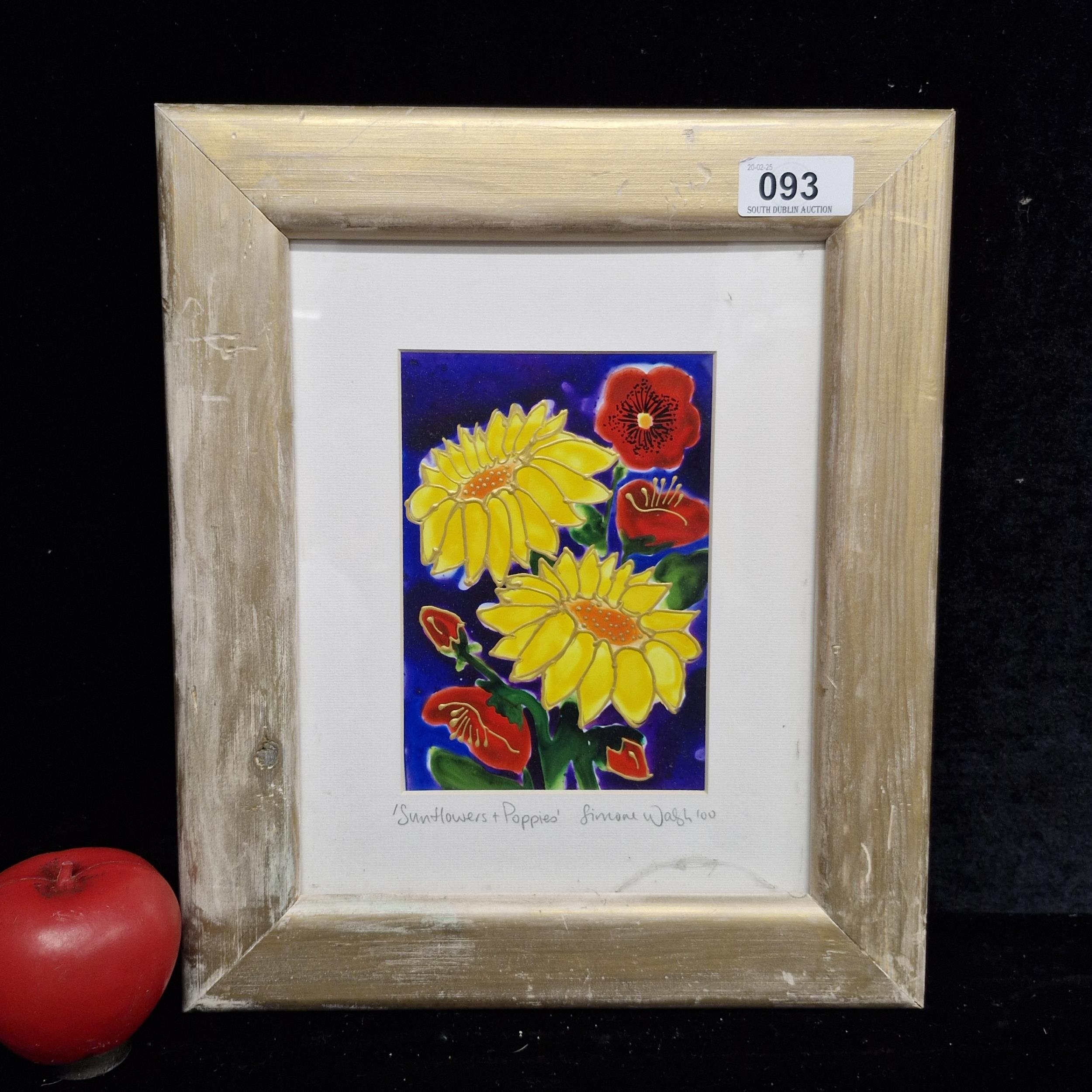 Simone Walsh | Simone Walsh' acrylic and glaze on paper painting titled ...