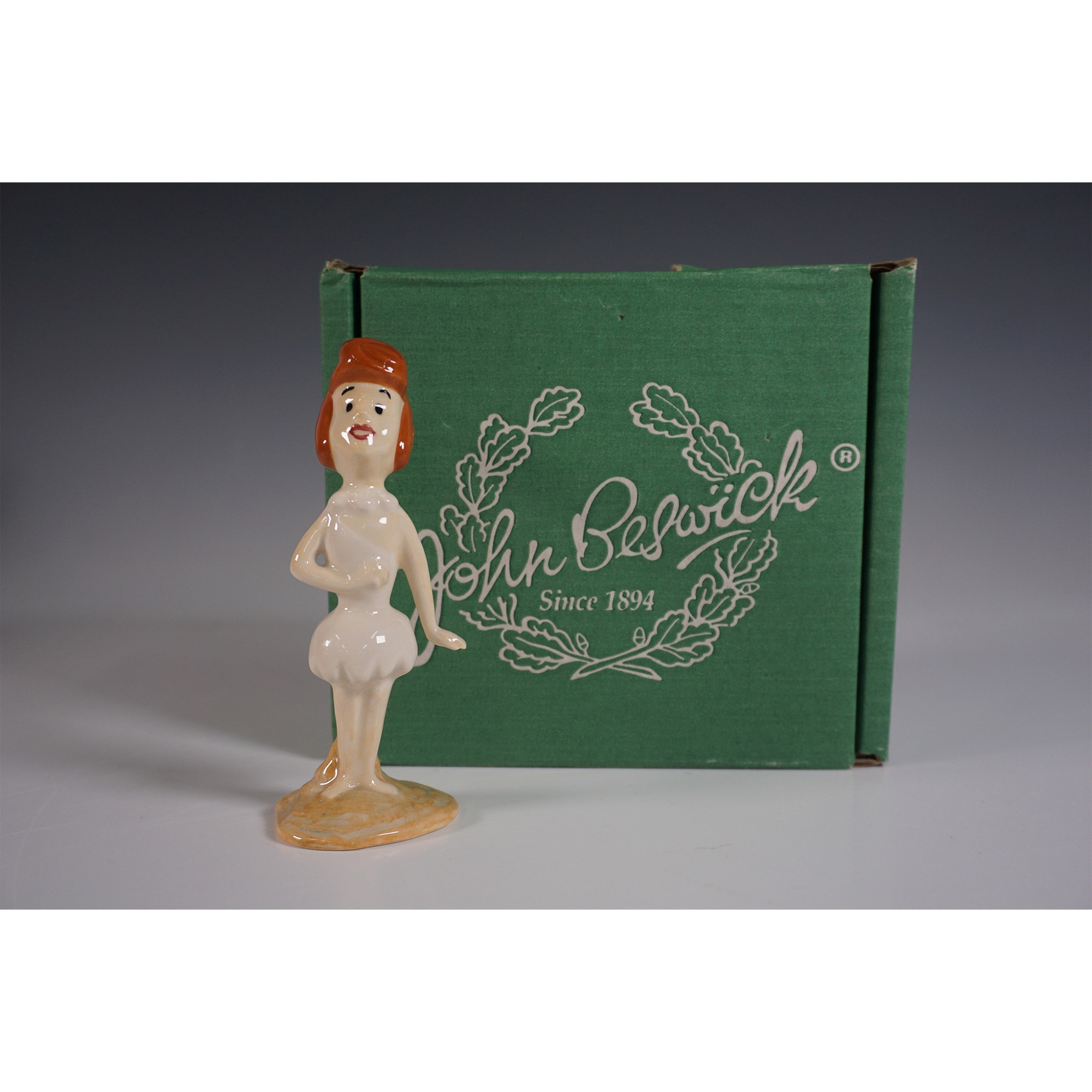 Artwork by Green, John Beswick Wilma Flintstone Figurine, Made of painted porcelain