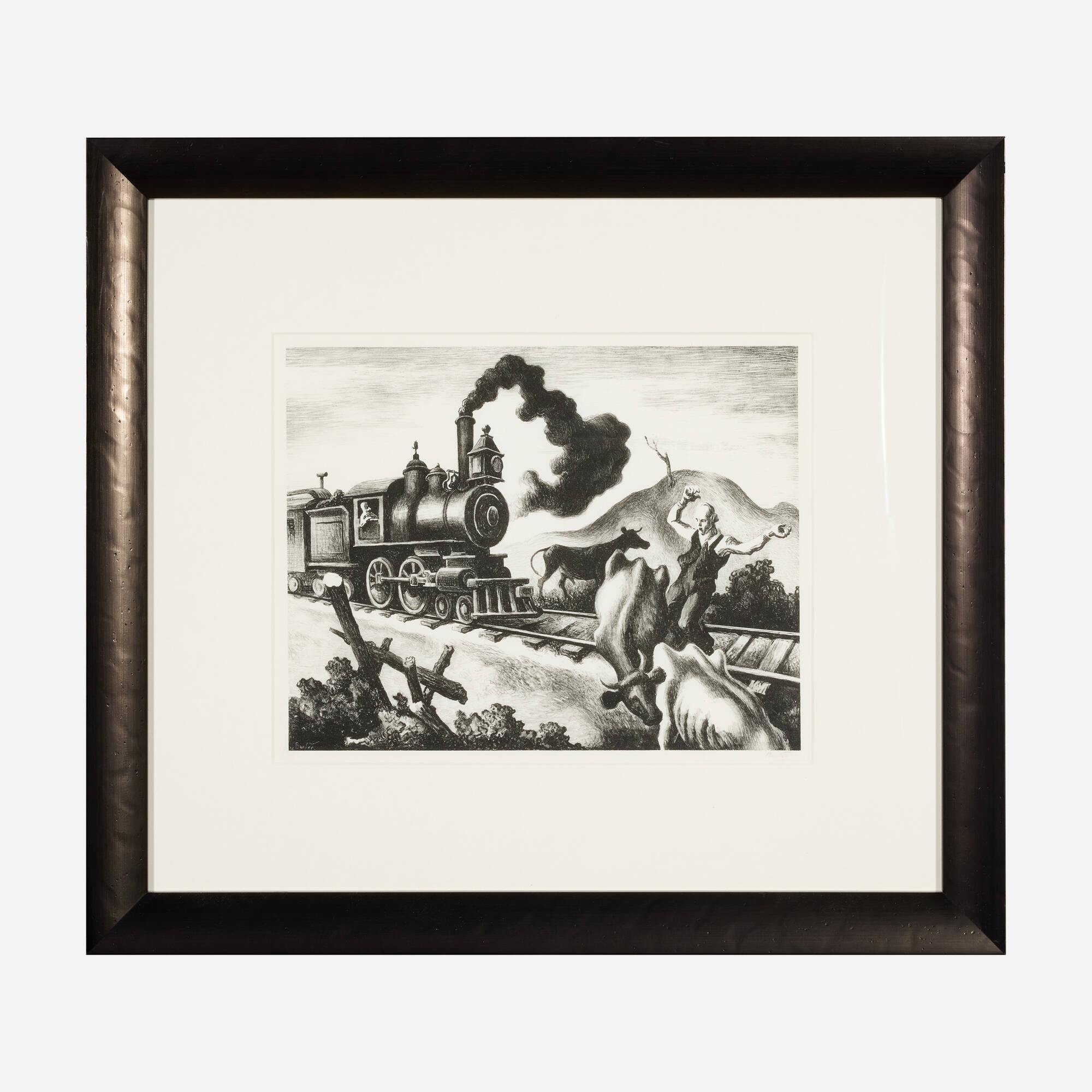 Artwork by Thomas Hart Benton‏, Slow Train Through Arkansas, Made of lithograph