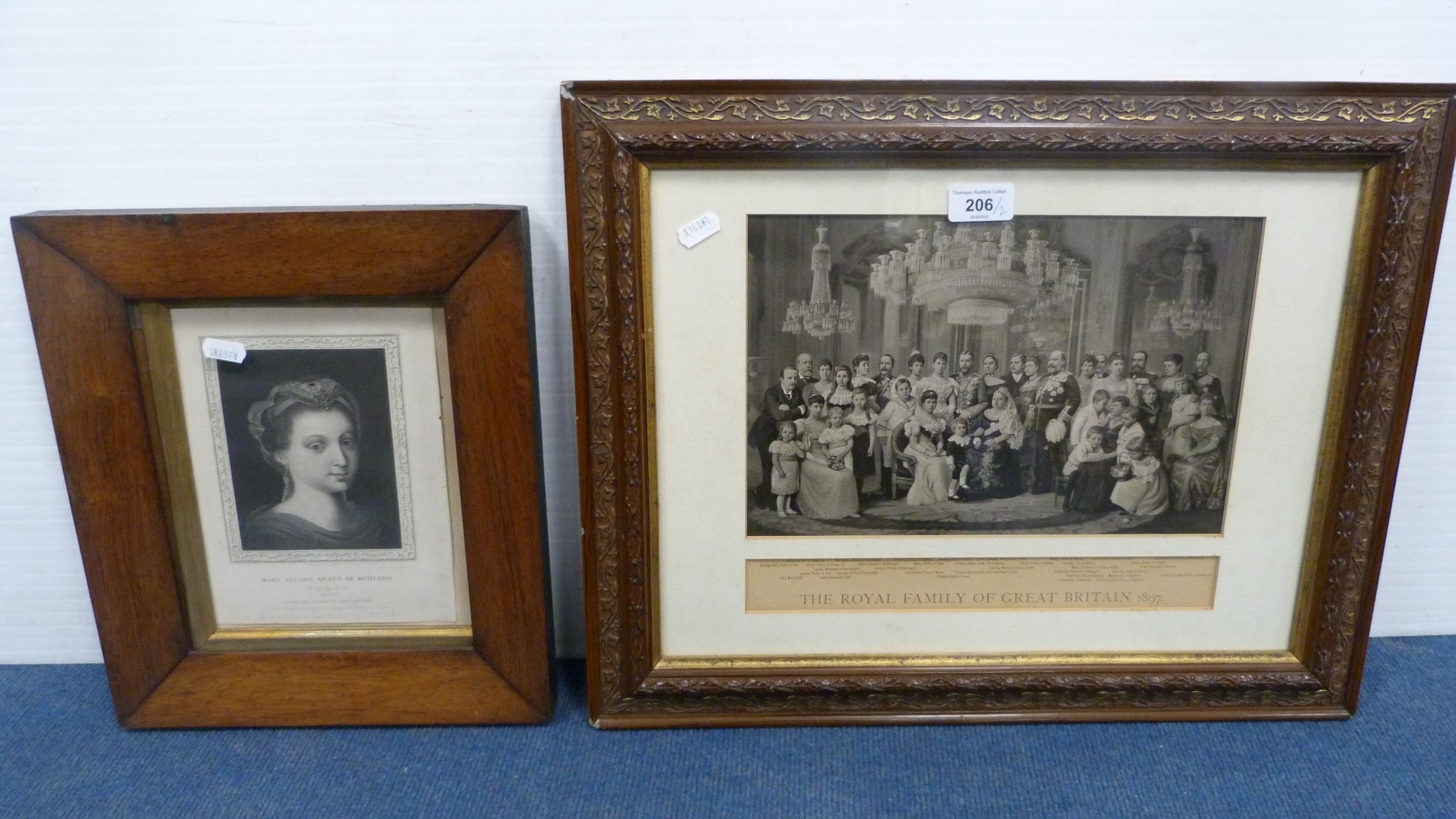 Artwork by Mary Stuart, Victorian print, Made of rosewood