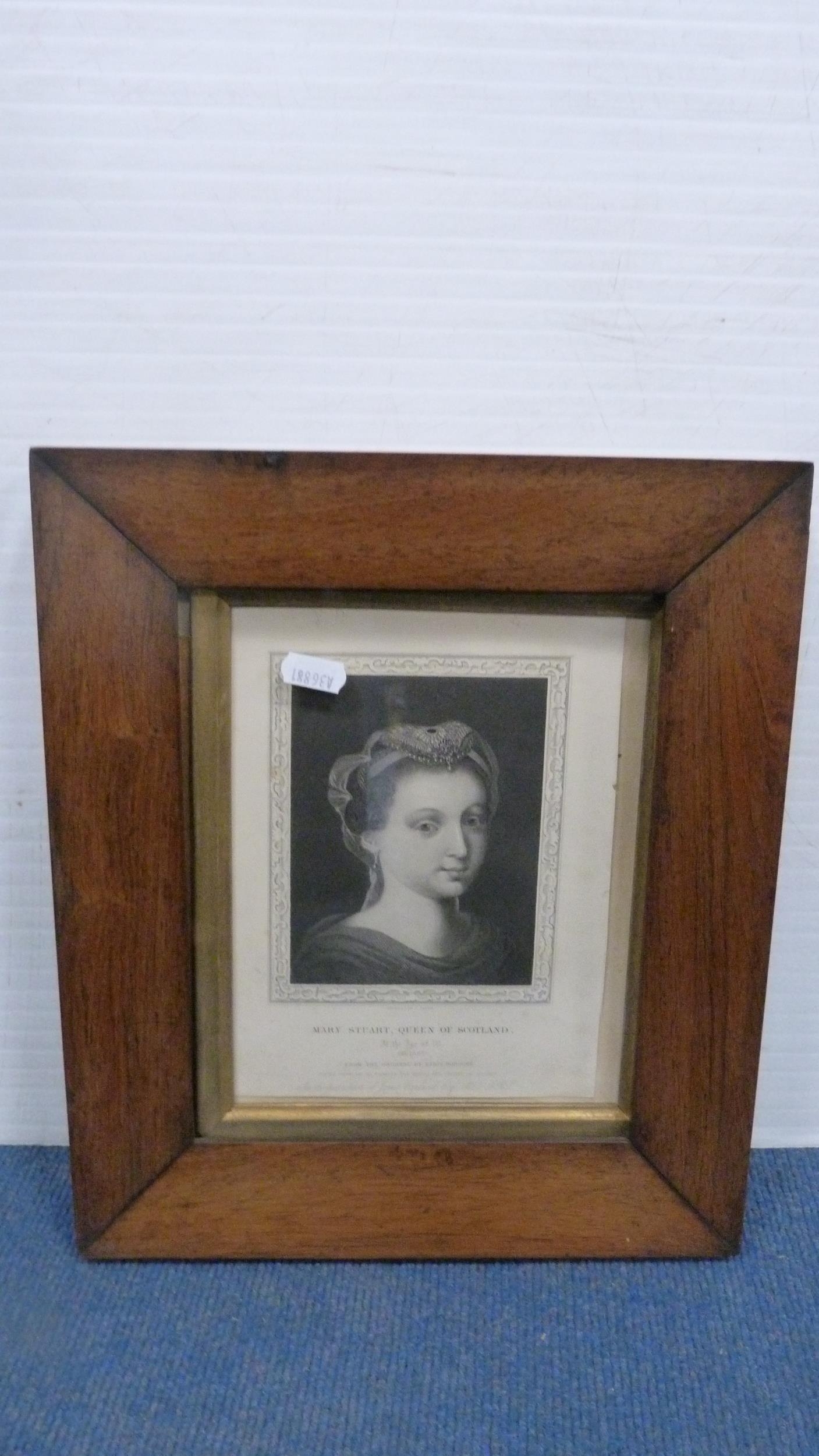 Artwork by Mary Stuart, Victorian print, Made of rosewood