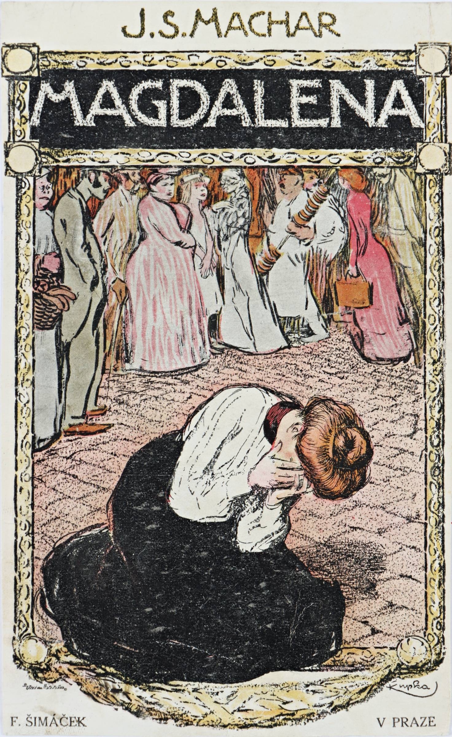 František Kupka | Barevná litografie k dílu Magdalena od Josefa ...