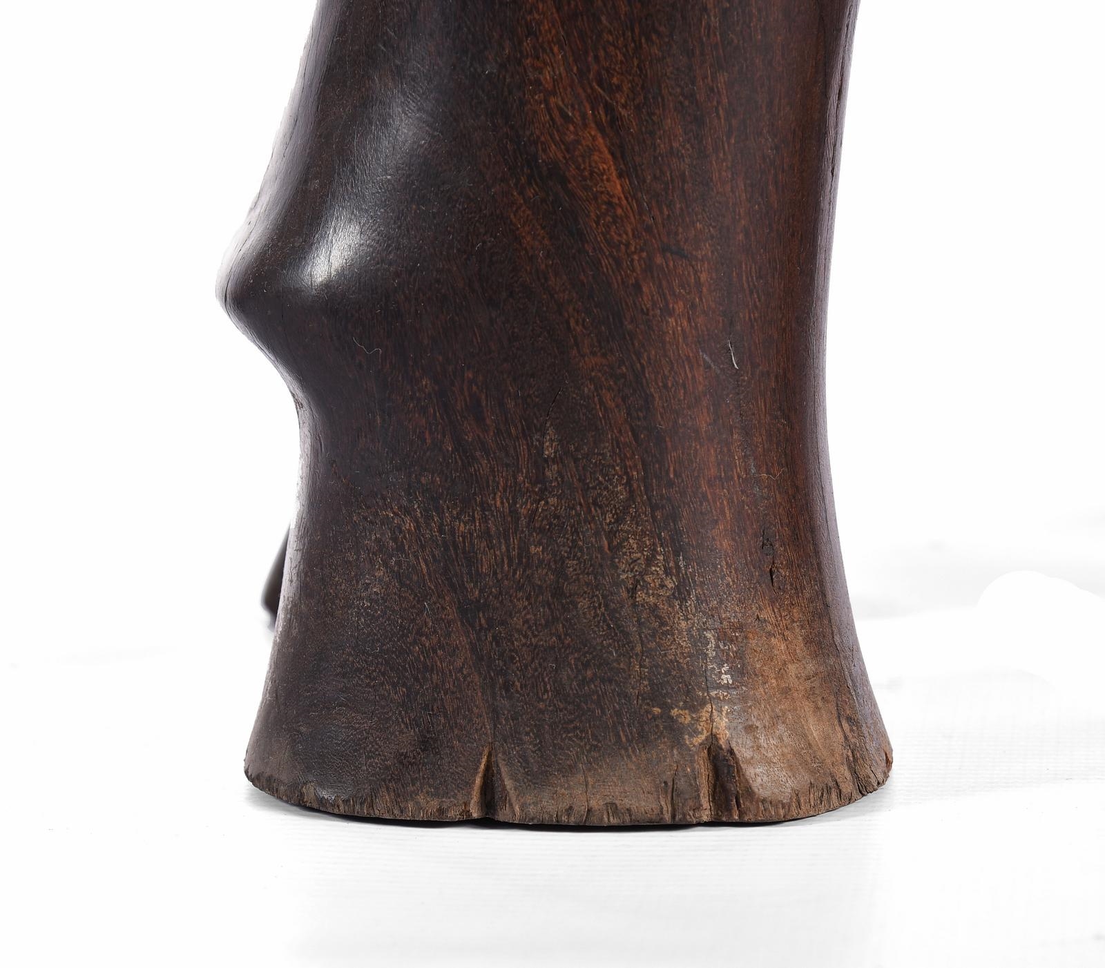 Unknown | Rhodesian teak carved elephant, of realistic form | MutualArt