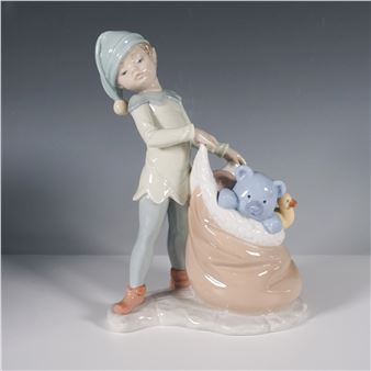 Lladro Porcelain Figurine, Santas Sack of Dreams 1006894 - José Santaeulalia