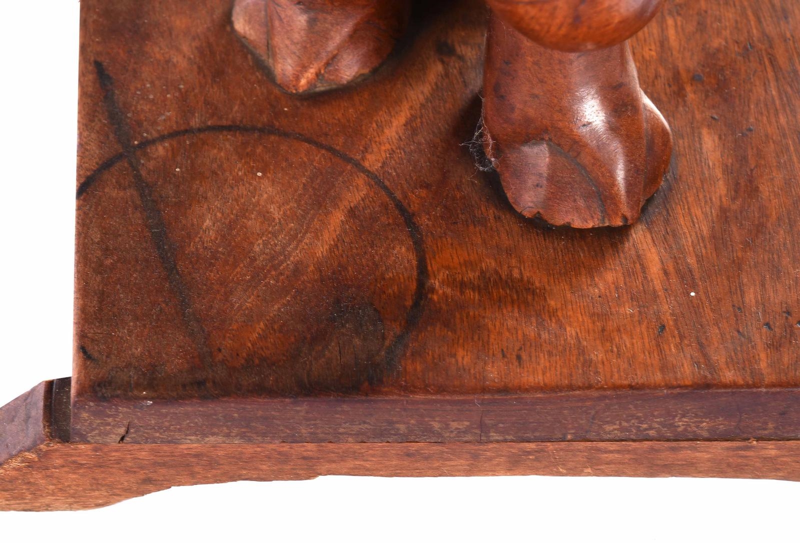 Ivory | Teak carved elephant side table, first half of the 20th century ...