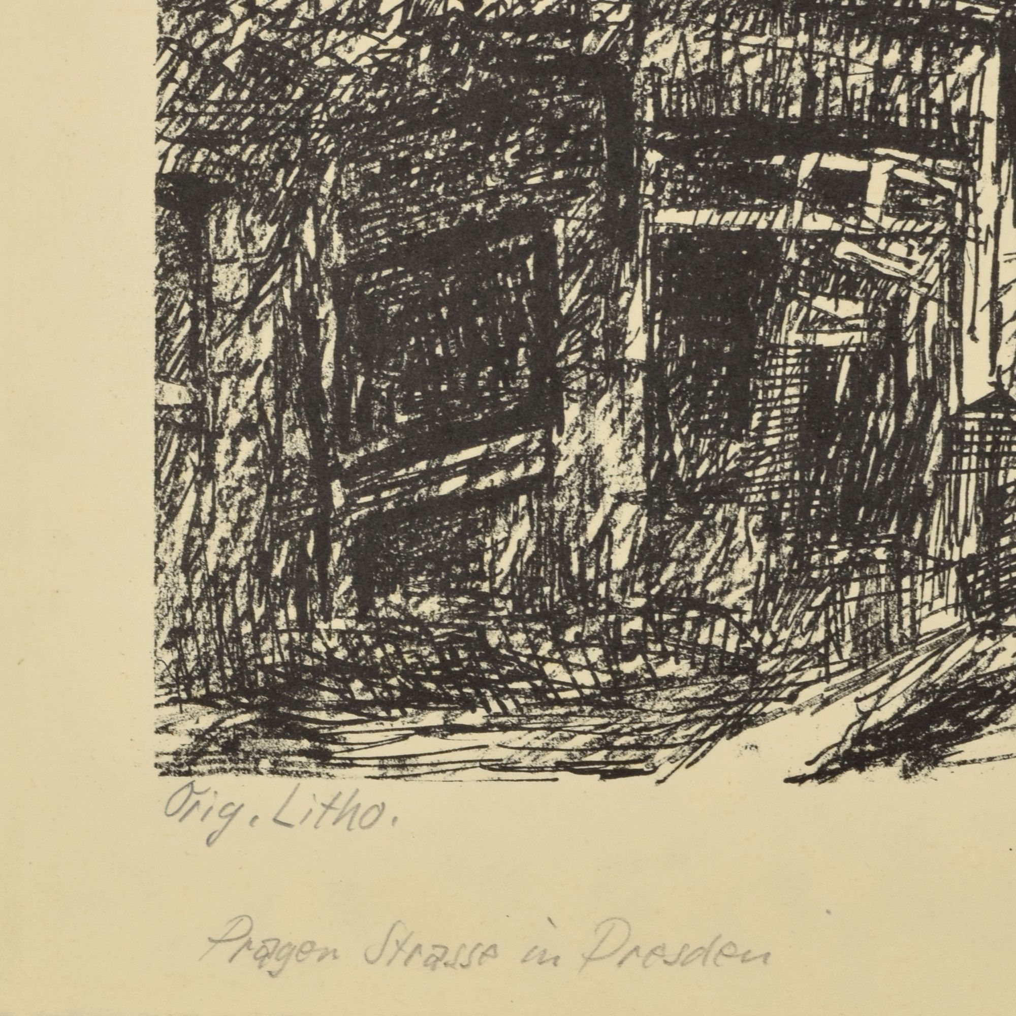 Wilhelm Rudolph | PRAGER STRASSE IN DRESDEN (1945-47) (1920) | MutualArt