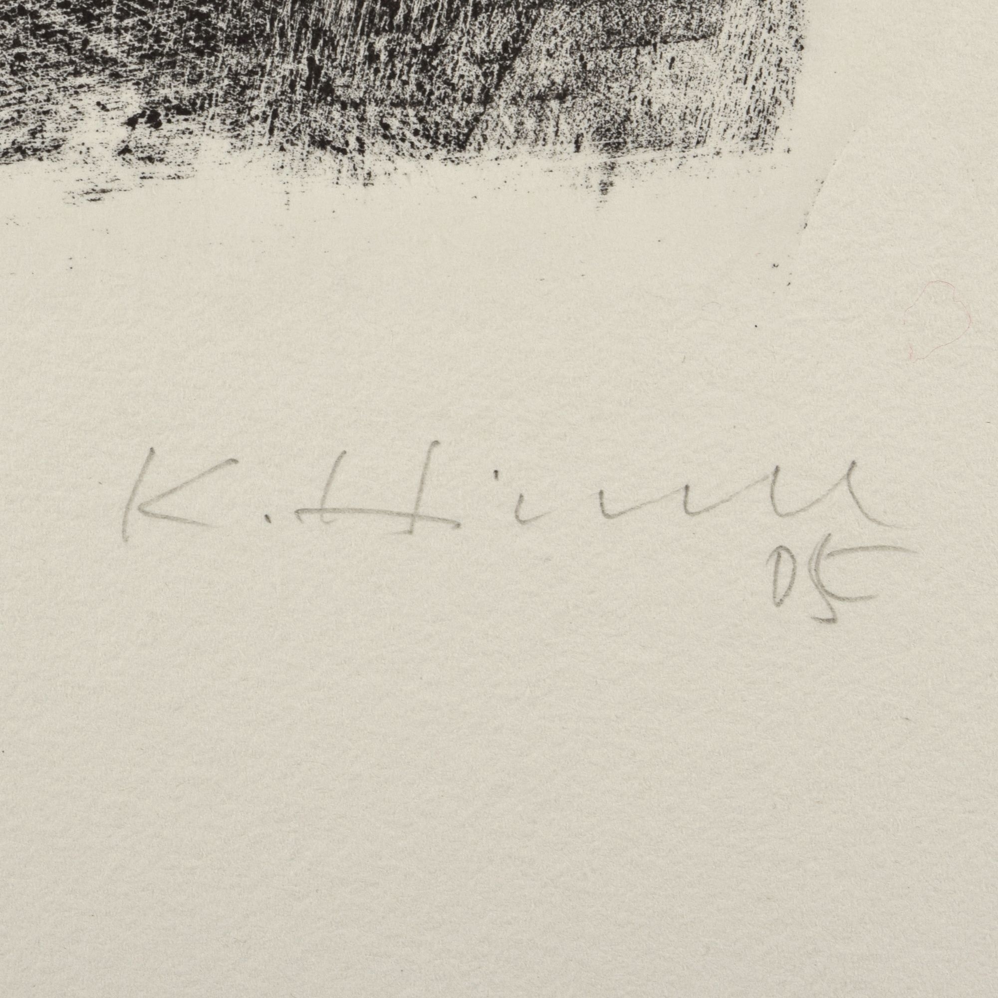 Artwork by Klaus Hirsch, 3 Lithografien: WERDEN + VERGEHEN (2003), Made of charcoal