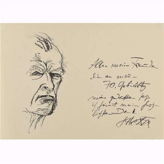 SELBSTBILDNIS by Otto Dix, 1961/1962