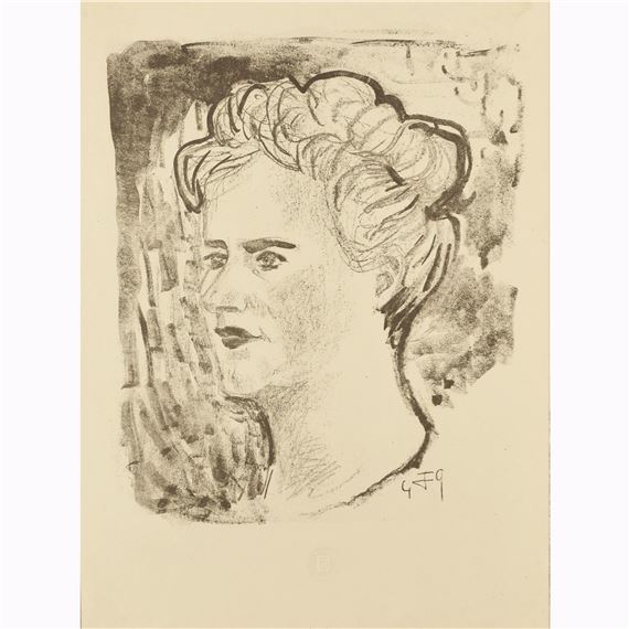 FRAUENKOPF (FRAU BURSCHE) by Otto Dix, 1949