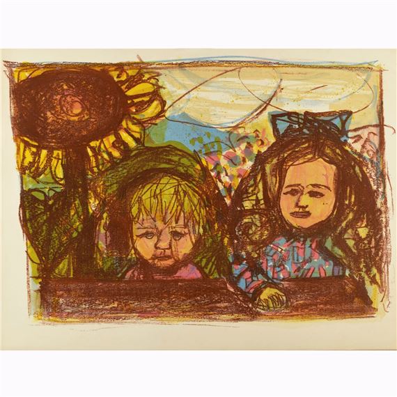 ZWEI KINDER (MIT SONNENBLUME)