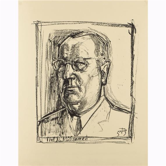 PORTRÄT PROF. DR. RÜBSAMEN (1953) by Otto Dix, 1953