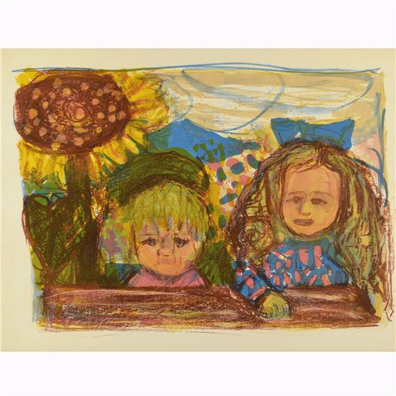 ZWEI KINDER (MIT SONNENBLUME)