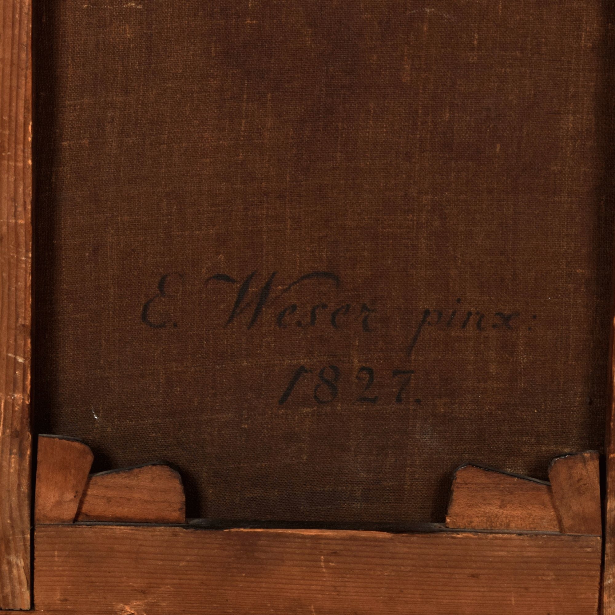 Artwork by Ernest Christian Weser, DAMENBILDNIS (1827), Made of oil on canvas