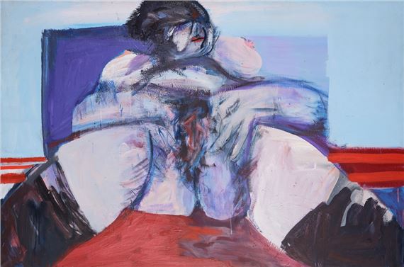 Woman with spread legs - Karl Marx