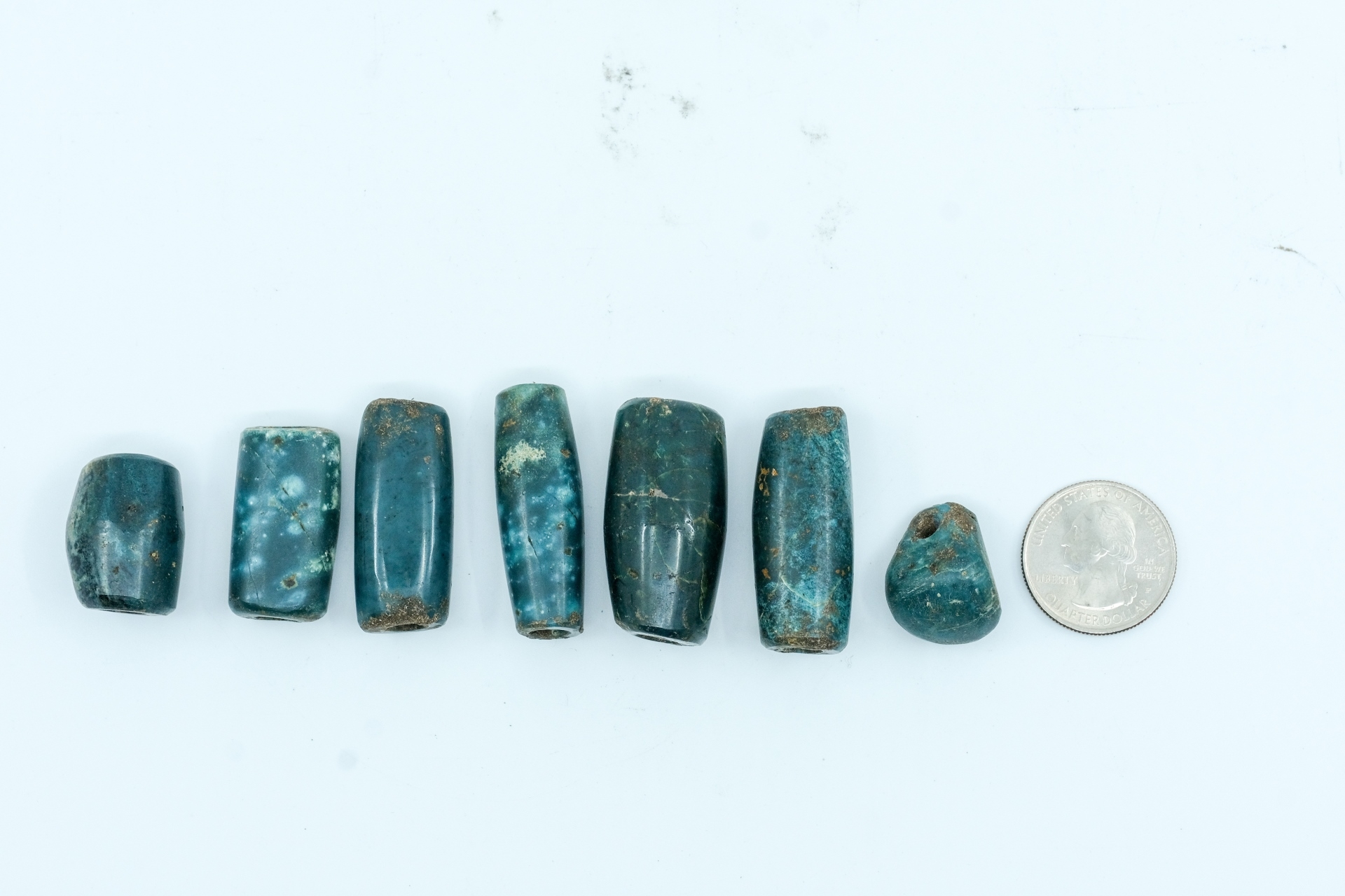 Costa | PRE-COLUMBIAN BLUE JADE BEAD COLLECTION | MutualArt