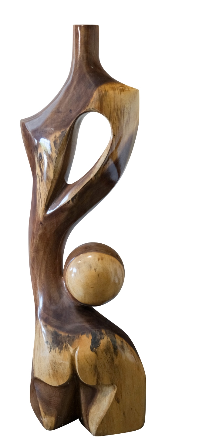 Large | EXOTIC OVERSIZED HARDWOOD STATURE | MutualArt