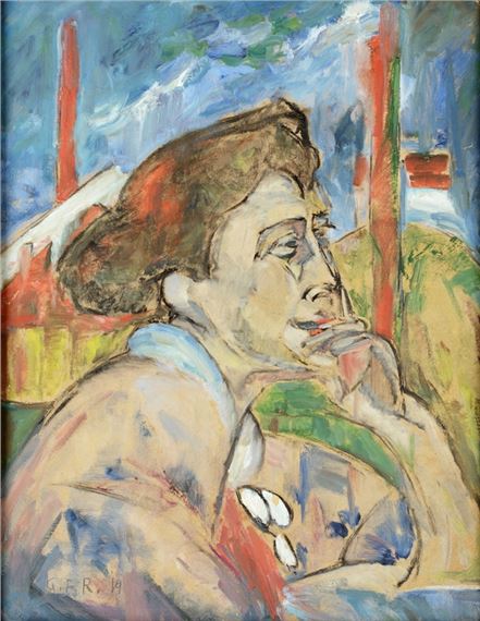 Margot in front of the factory in Mertendorf - Ursula Vehrigs