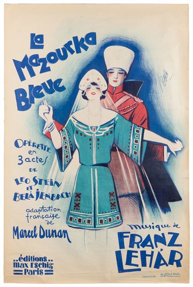 La Mazourka Bleue / Opérette en 3 actes de Leo Stein et Bela Ienbach by Georges Dola, 1929