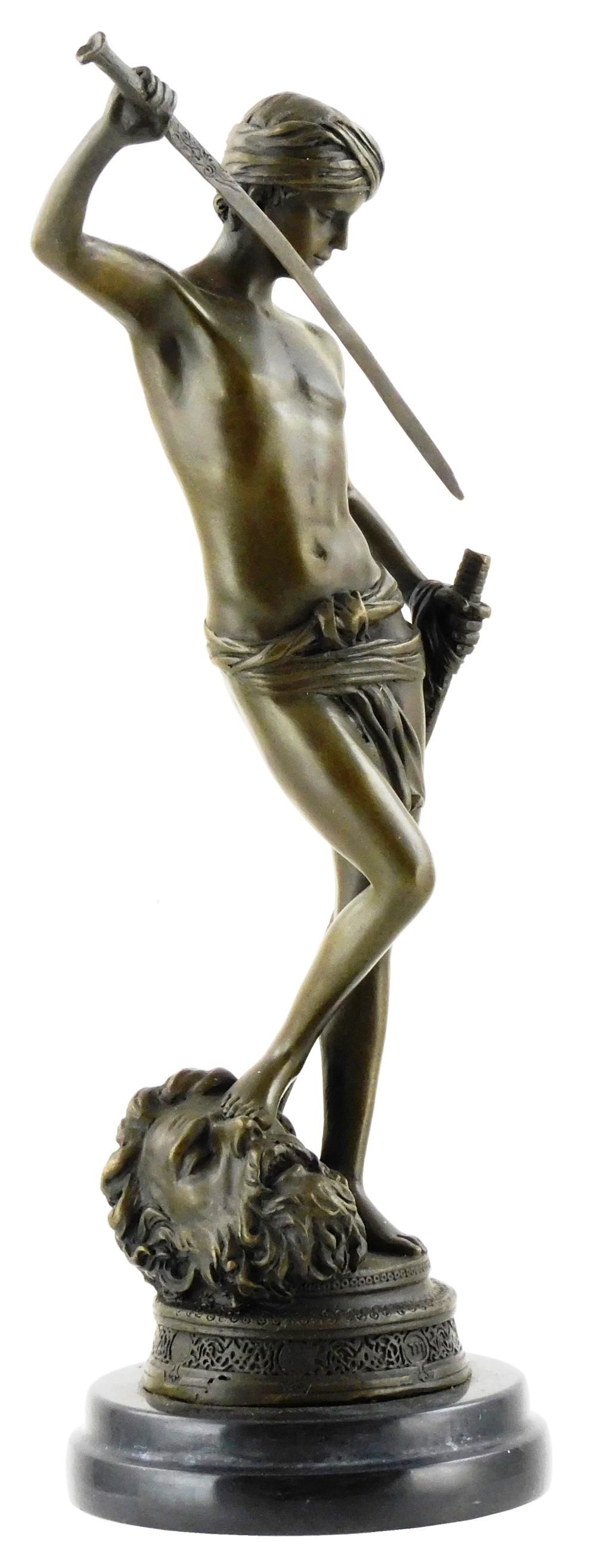 Marius-Jean-Antonin Mercié | David Vanquishing Goliath | MutualArt