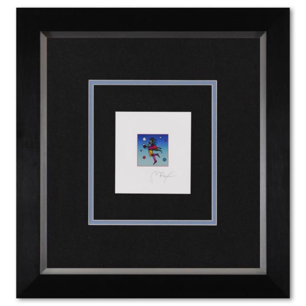 Peter Max | Peter Max- Original Lithograph Star Catcher on Blue | MutualArt