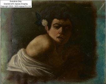 Italian 1573-1609-  Boy Bitten by a Lizard;  oil on canvas