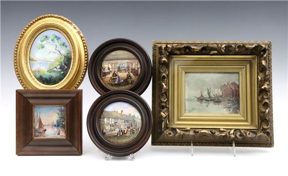 G. Harris | 5 Small Framed Scenes (early 20th century) | MutualArt