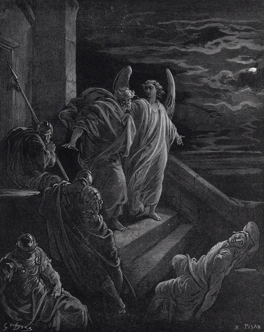 Gustave Doré | Saint Peter Delivered from Prison (The Deliverance of St ...