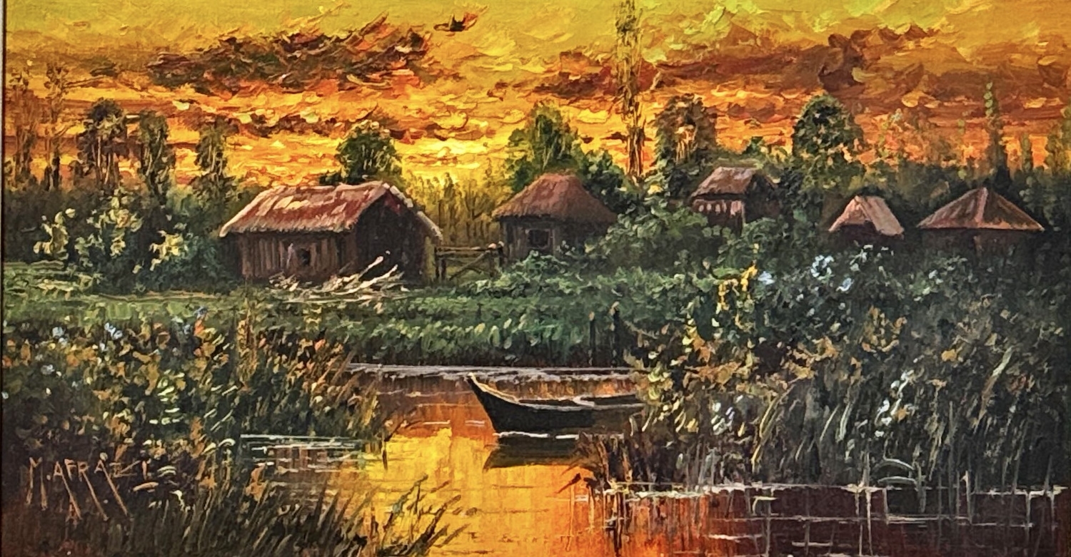 Artwork by Muhammed Ali Afrazi, Peyzaj, Made of oil on canvas