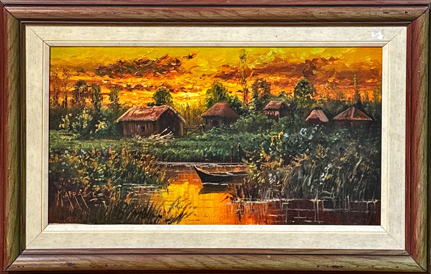 Artwork by Muhammed Ali Afrazi, Peyzaj, Made of oil on canvas