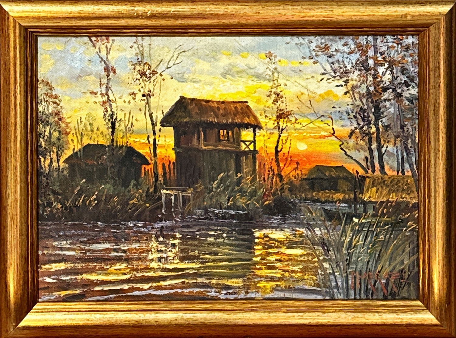 Artwork by Muhammed Ali Afrazi, Peyzaj, Made of oil on canvas