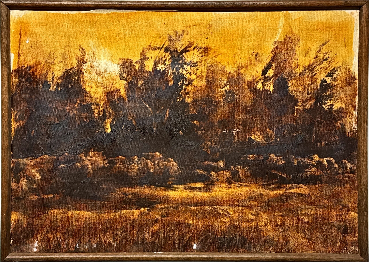 Artwork by Cemil Başo, Peyzaj, Made of oil on canvas