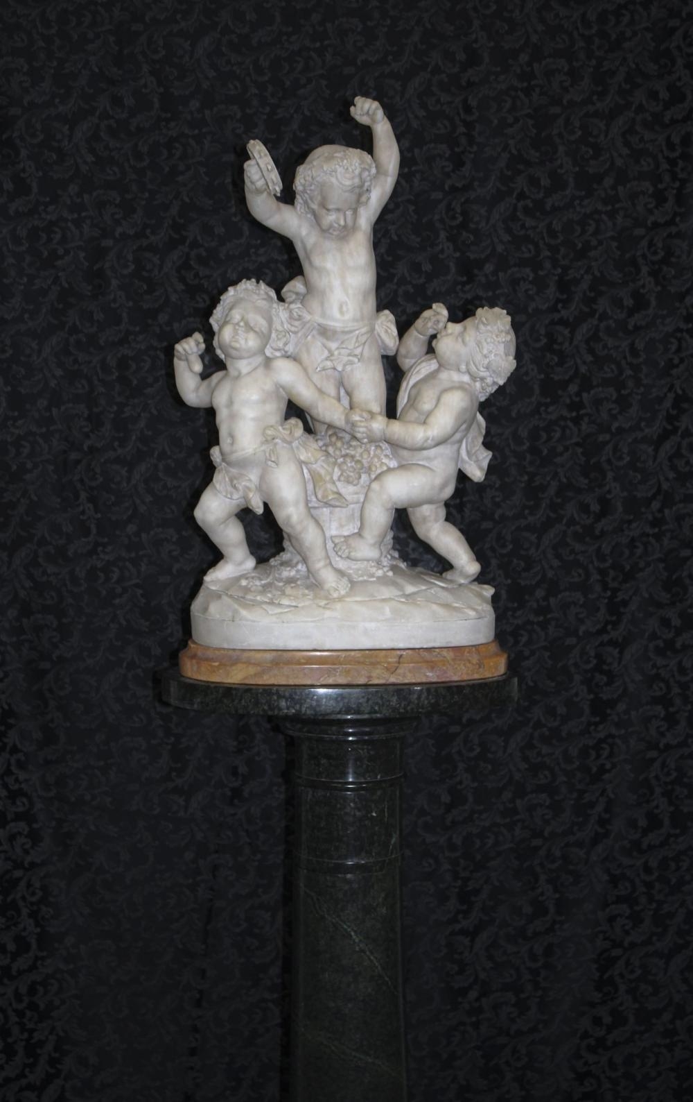 Gugliemo Pugi | Large Marble Sculpture Group 800 | MutualArt