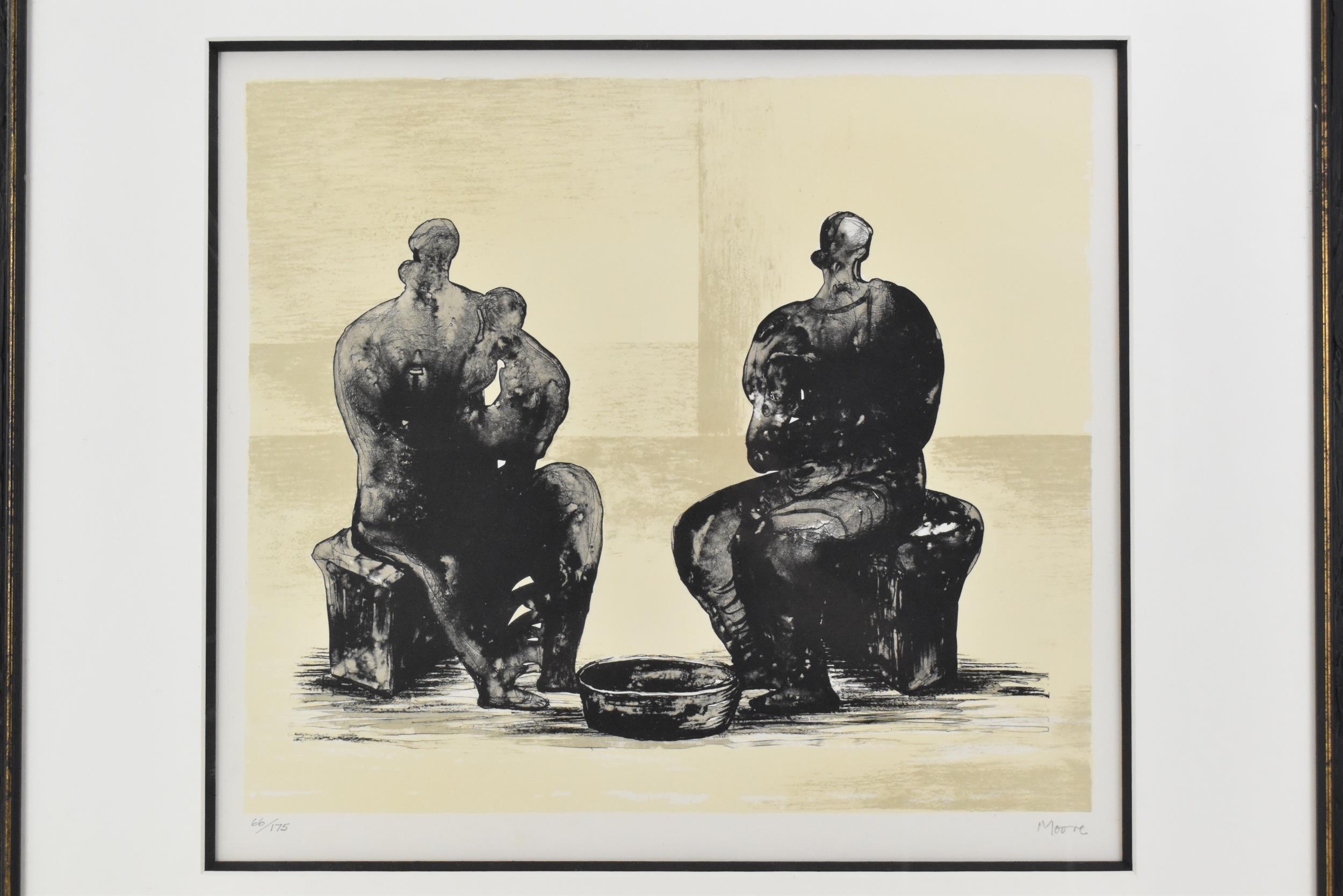 Henry Moore | Henry Moore (British 1898-1986) - Two women bathing a ...