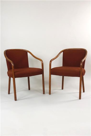 Ward Bennett | Pair of Ward Bennett Bentwood Arm Chairs | MutualArt