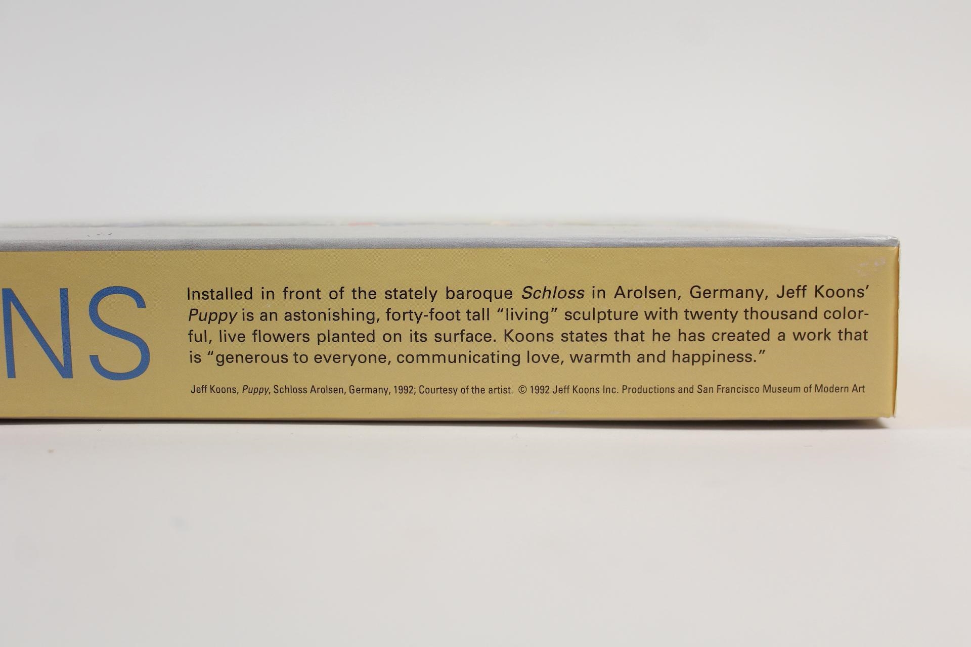 Artwork by Jeff Koons, Jeff Koons Puppy Puzzle Signed & Dated 1992, SFMoMA, Made of sculpture