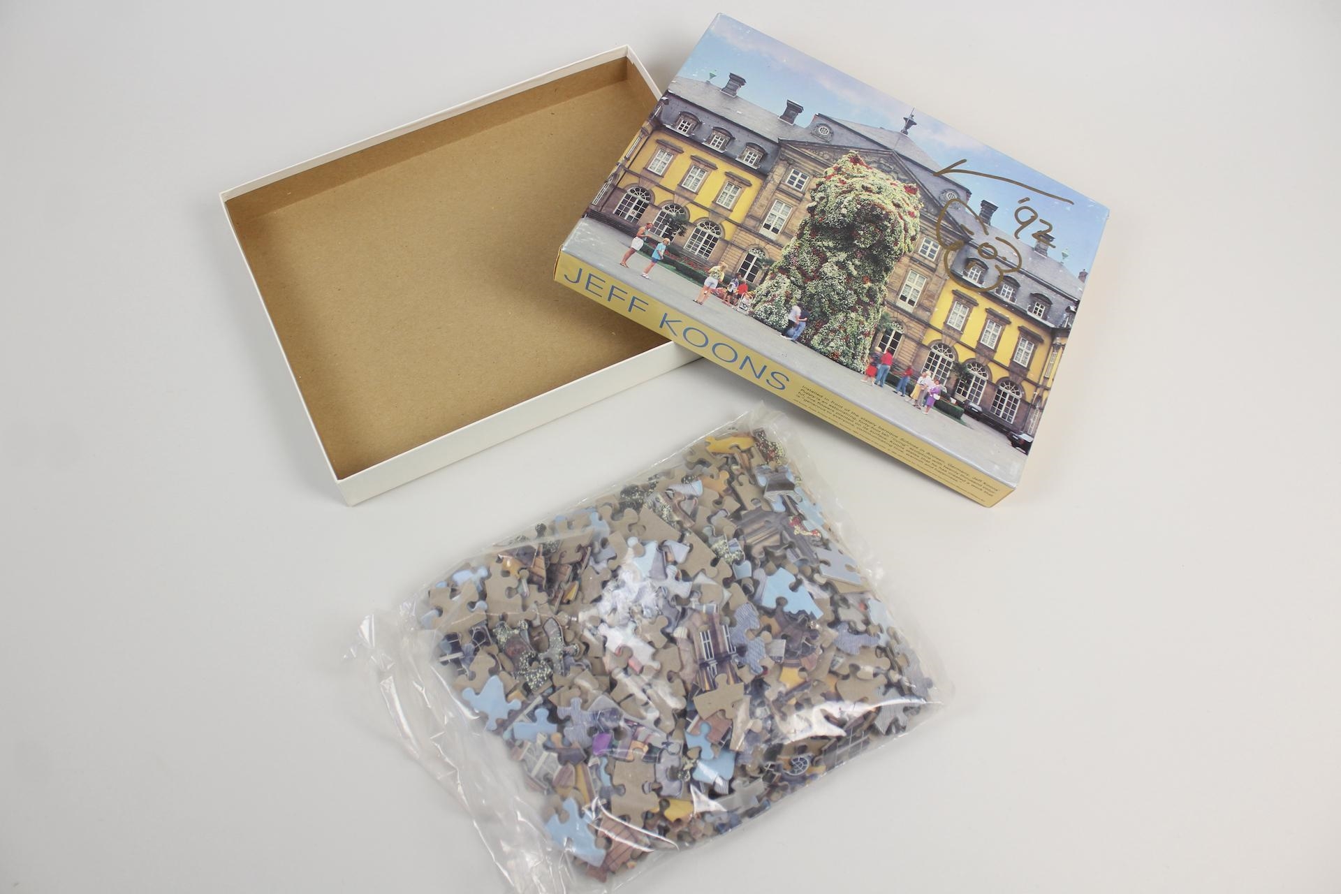 Artwork by Jeff Koons, Jeff Koons Puppy Puzzle Signed & Dated 1992, SFMoMA, Made of sculpture