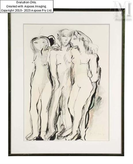 Trois personnages by Brigitte Simon