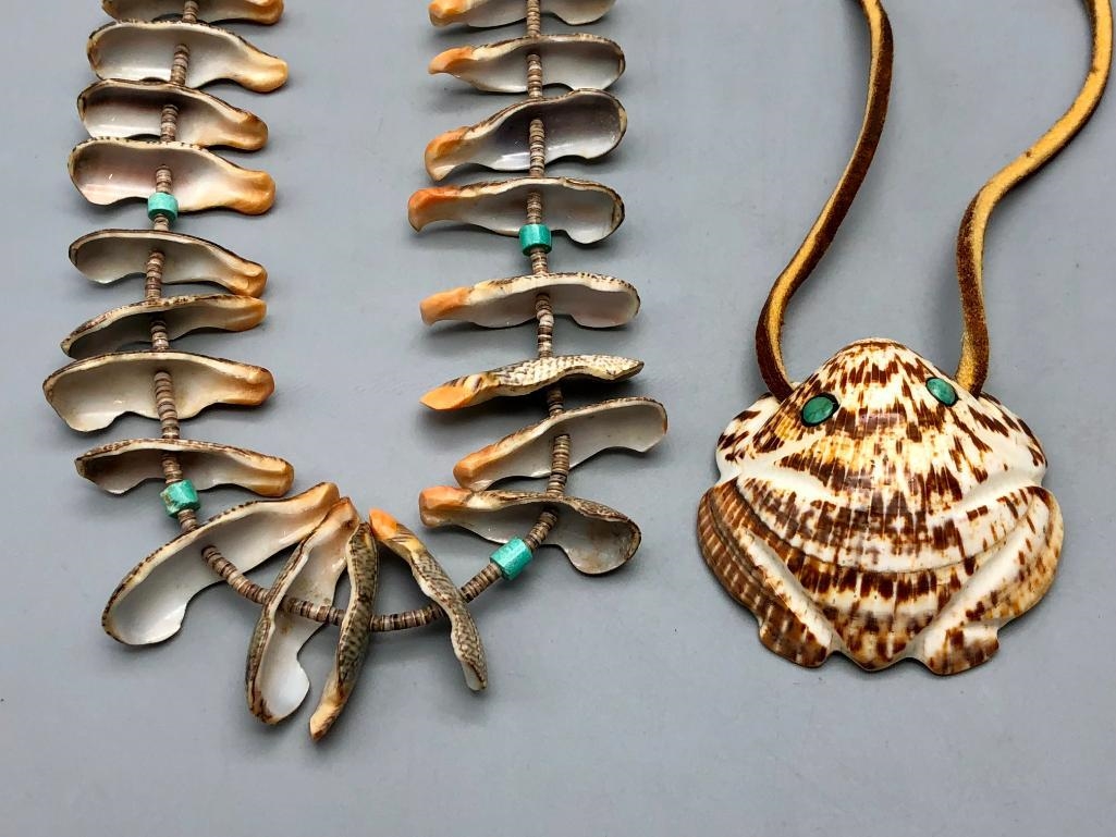 Normal | Two Pueblo Shell Necklaces (1980s) | MutualArt