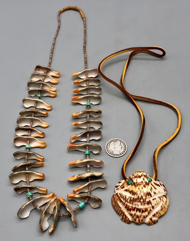 Normal | Two Pueblo Shell Necklaces (1980s) | MutualArt