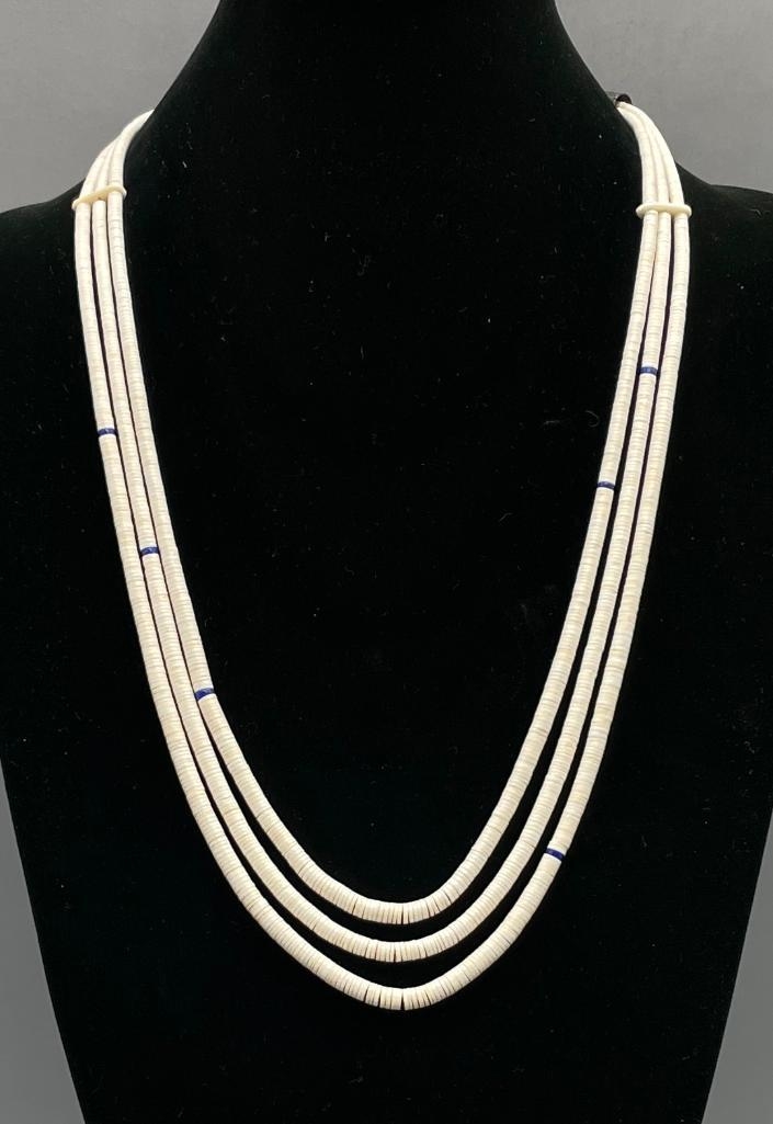 Silver | Clam Shell And Lapis Necklace By Howard Tenorio (1960s ...
