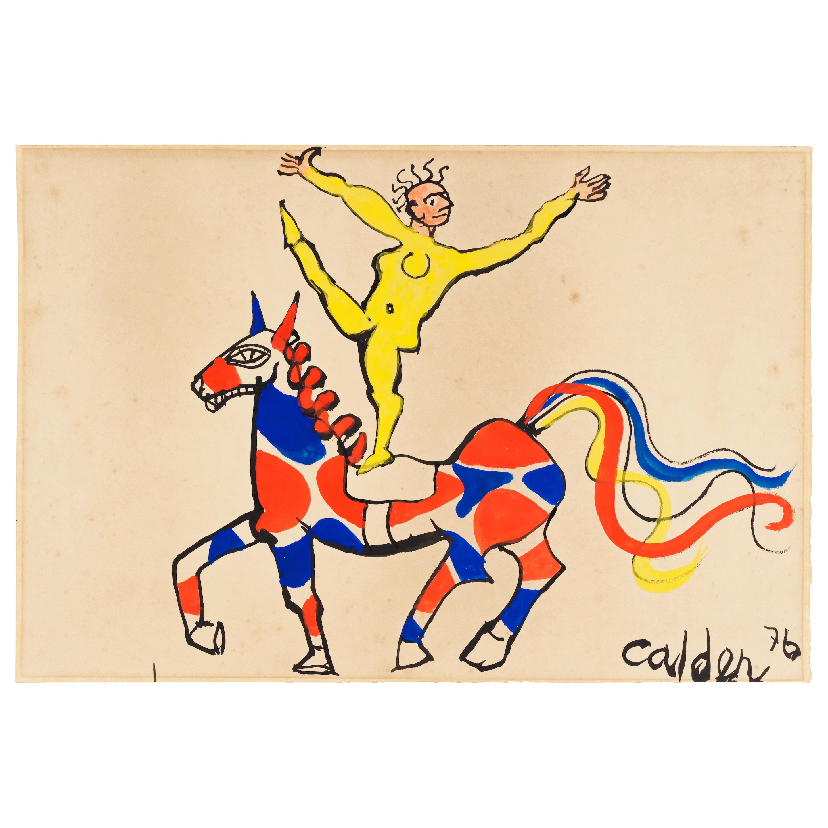 Artwork by Alexander Calder, Untitled , 1976, Made of ink and gouache on paper