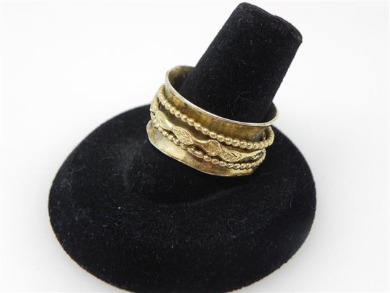 Silver | 925 SILVER GILDED STACKED RING 6.93g | MutualArt