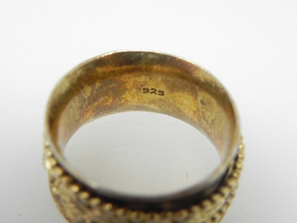 Silver | 925 SILVER GILDED STACKED RING 6.93g | MutualArt