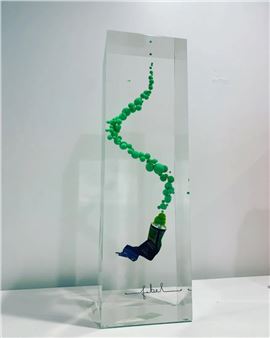 Francois Bel, Tube 40cl/ Volute Green Bubbles - Francois Bel