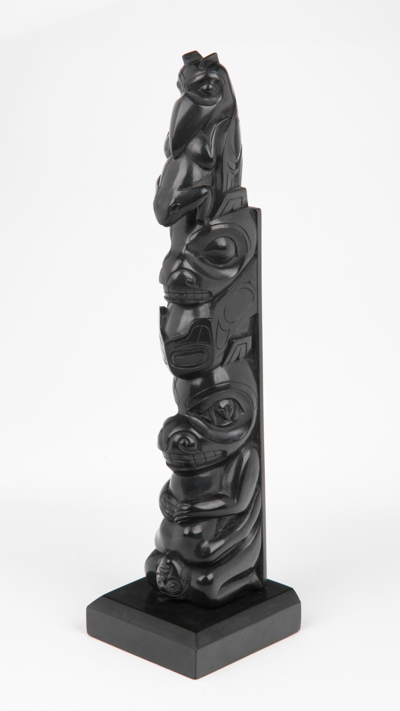 Steve R. Collison | Model Totem Pole (Raven with Frog Whale Grizzly ...