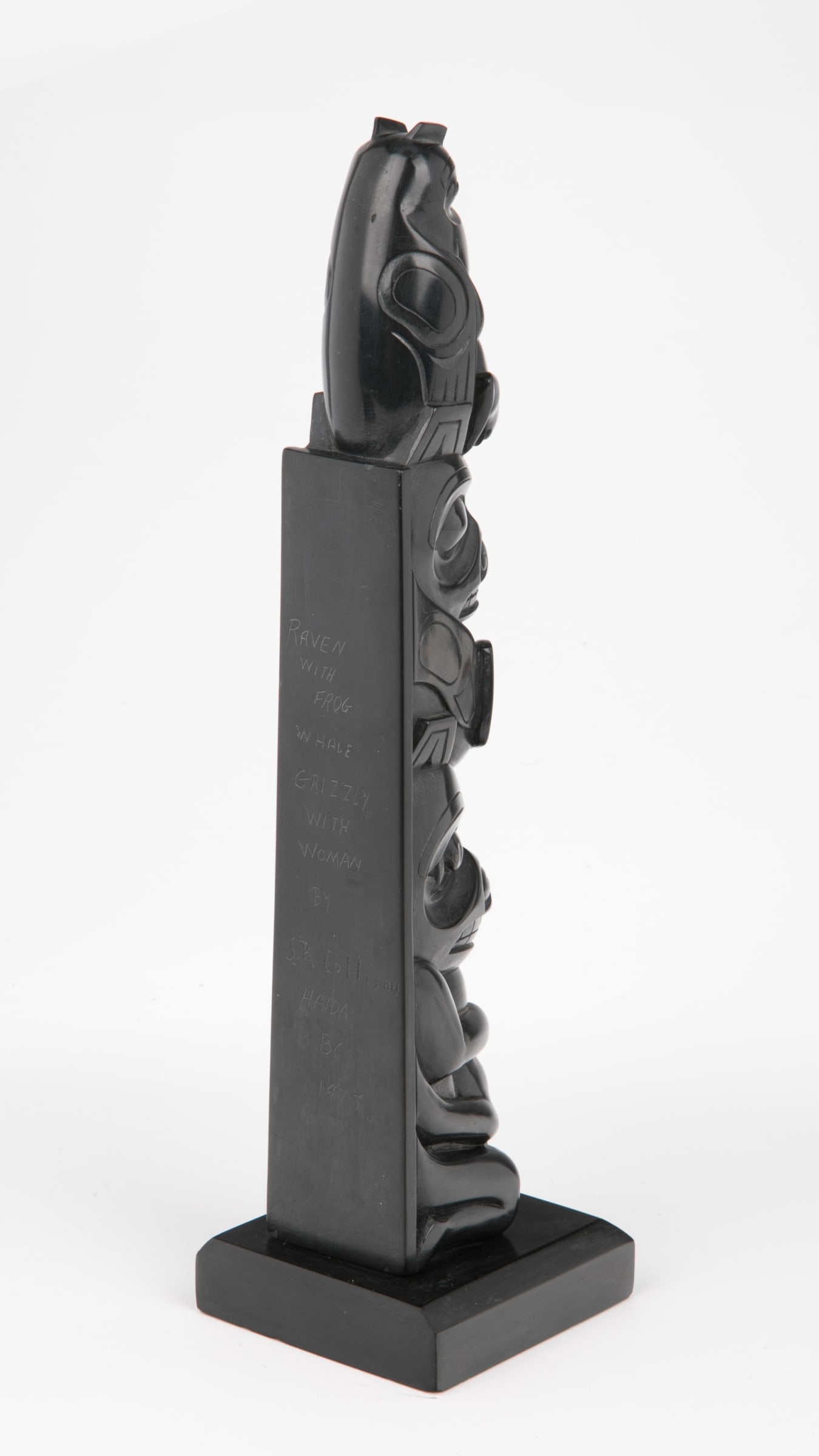 Steve R. Collison | Model Totem Pole (Raven with Frog Whale Grizzly ...