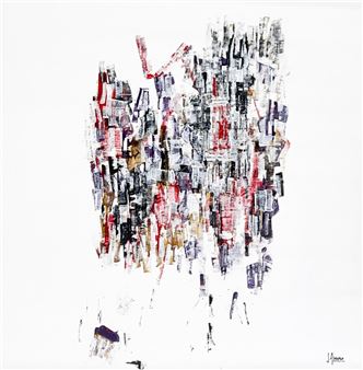 Untitled (Composition in Red and White) - Juan Carlos Areoso