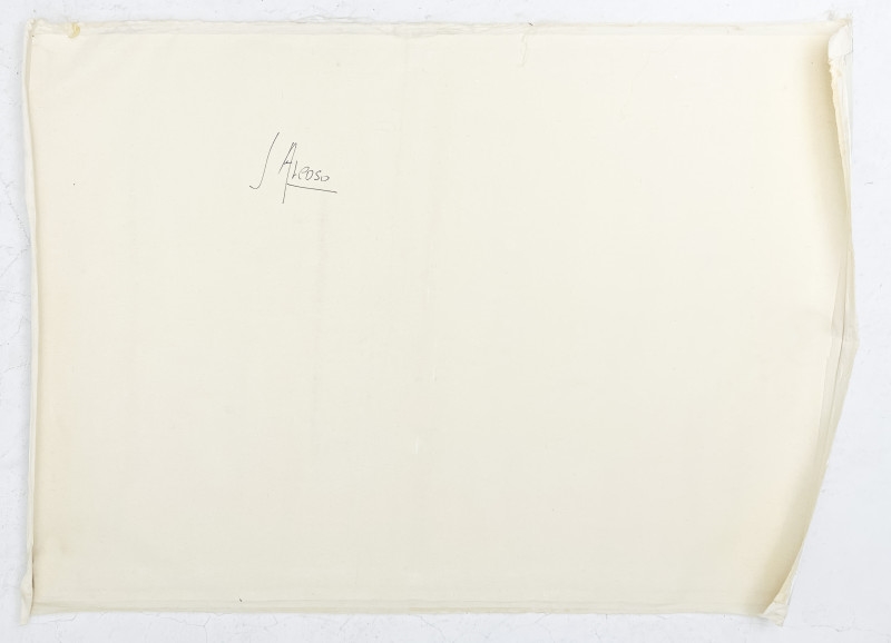 Artwork by Juan Carlos Areoso, Untitled (Abstract Composition, Made of oil on canvas (unstretched