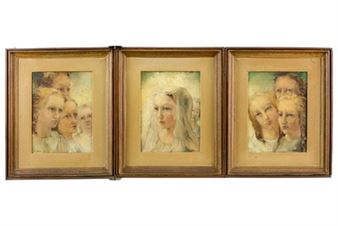 Aanbidding van Madonna, triptiek - Maurice Felbier