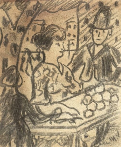 Louis Mathieu Verdilhan | The market Monogrammed lower right | MutualArt